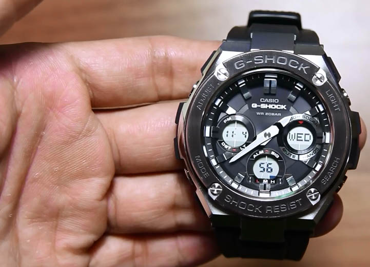 Casio G Shock GST S110 1A G STEEL dengan fitur canggih dan desain