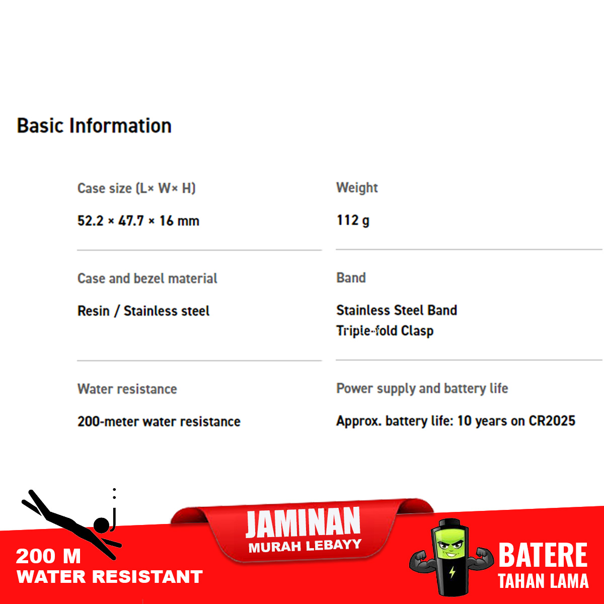 Casio Standard AE-2000WD-1AV - Image 3