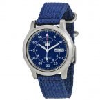 SEIKO 5 SNK807 AUTOMATIC BLUE DIAL CANVAS