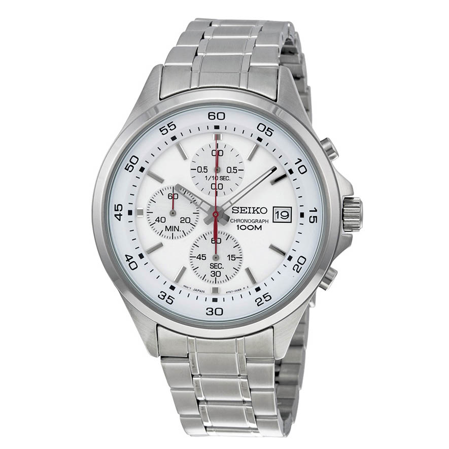 SEIKO CHRONOGRAPH SKS473 SILVER DIAL STAINLESS STEEL