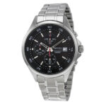 SEIKO CHRONOGRAPH SKS477 BLACK DIAL STAINLESS STEEL