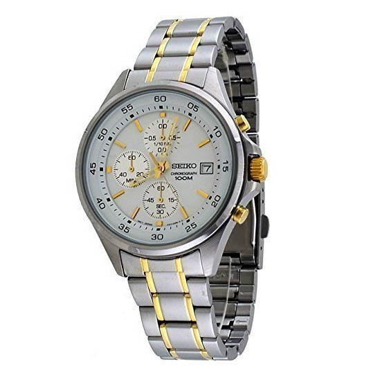 SEIKO CHRONOGRAPH SKS479 SILVER DIAL STAINLESS STEEL