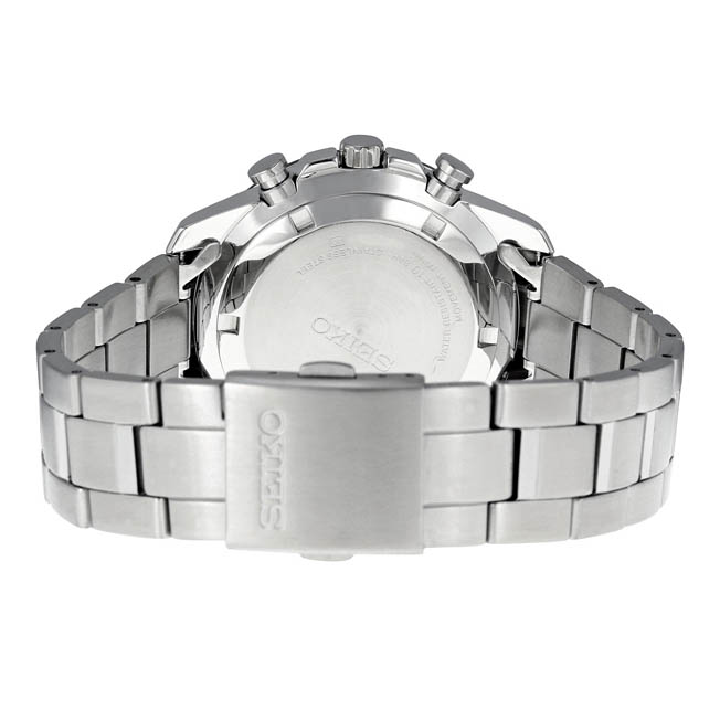 SEIKO CHRONOGRAPH SSB031 BLACK DIAL STAINLESS STEEL - Image 3