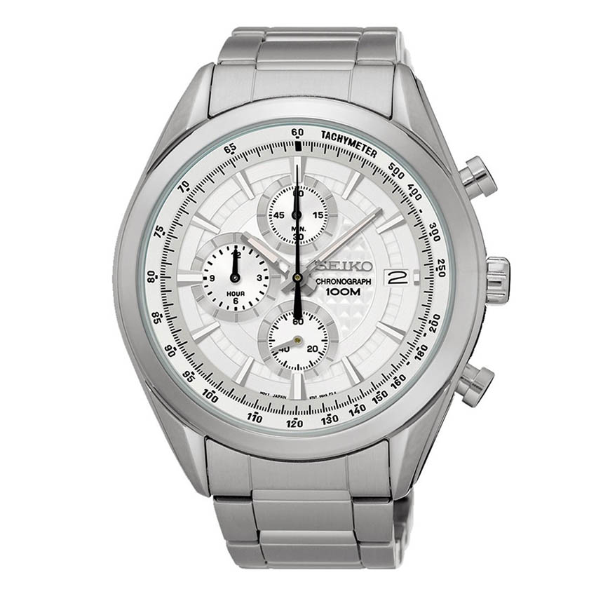 SEIKO CHRONOGRAPH SSB173 SILVER DIAL STAINLESS STEEL