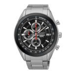 SEIKO CHRONOGRAPH SSB201P BLACK DIAL STAINLESS STEEL