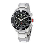 SEIKO DIVER SSC015 SOLAR CHRONOGRAPH BLACK DIAL