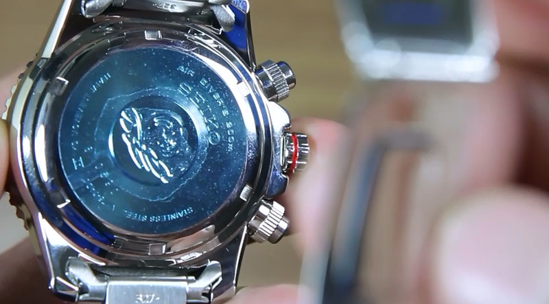 SEIKO DIVER SSC015 SOLAR CHRONOGRAPH BLACK DIAL - Image 9