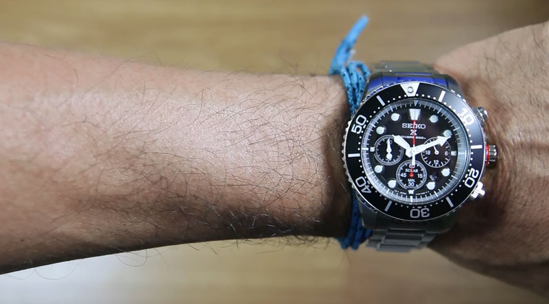 SEIKO DIVER SSC015 SOLAR CHRONOGRAPH BLACK DIAL - Image 11