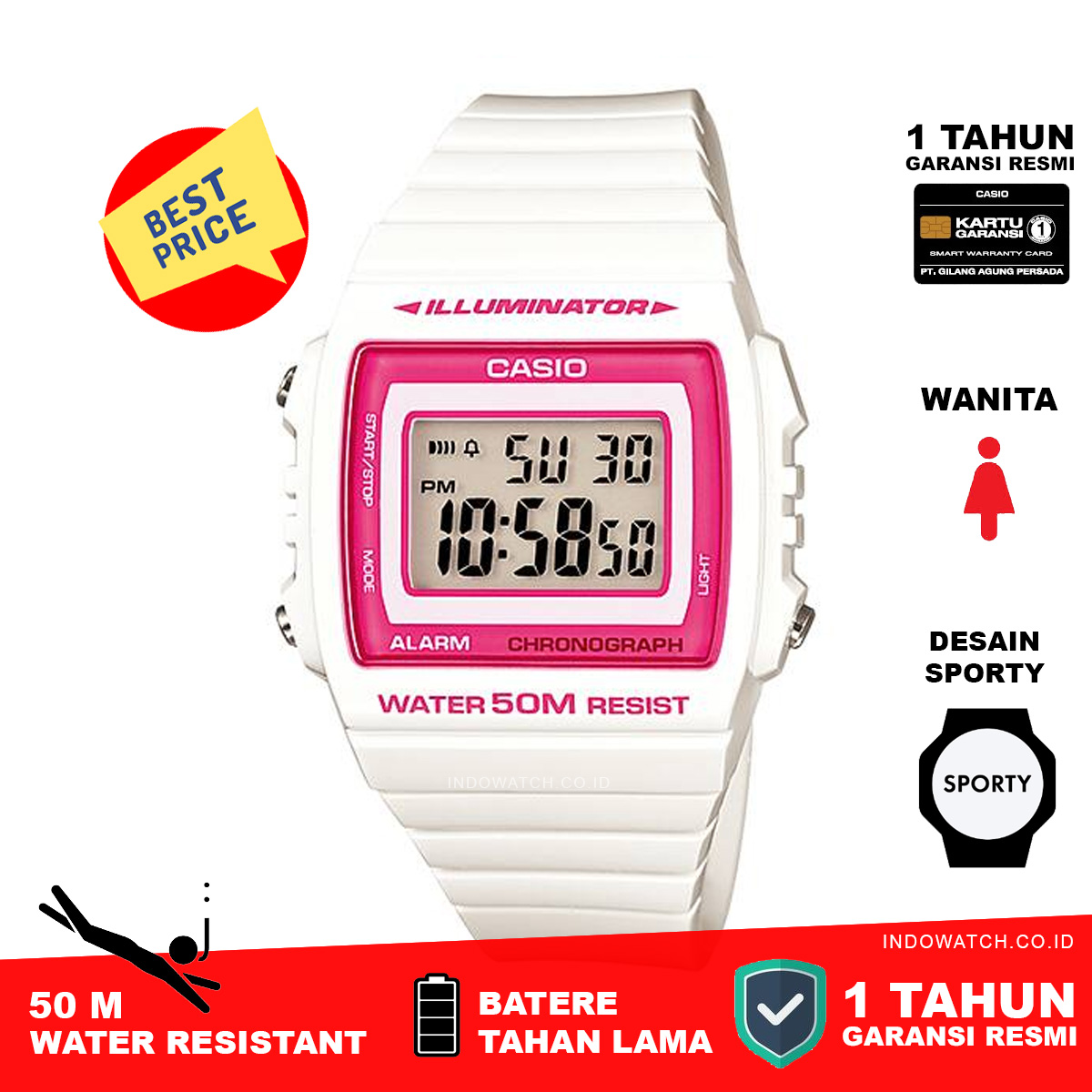 Casio Standard W-215H-7A2V