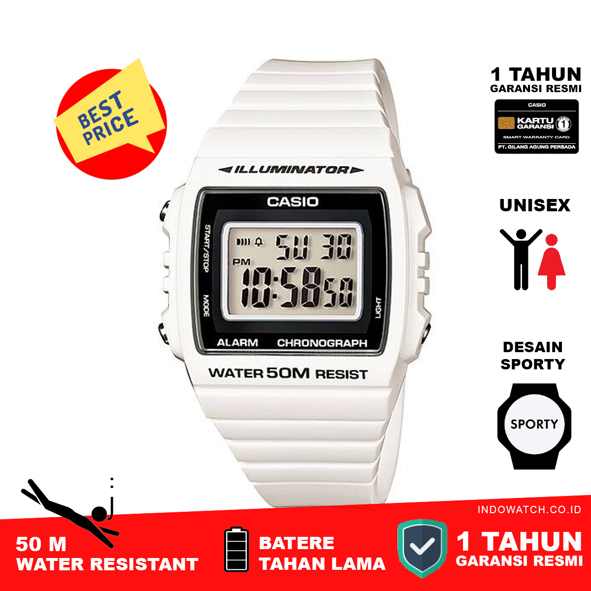 Casio Standard W-215H-7AV
