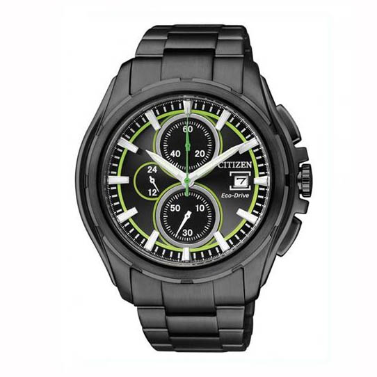 CITIZEN CA0275-55E ECO-DRIVE BLACK GREEN DIAL