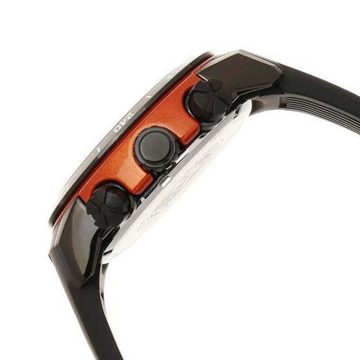 CITIZEN CA4154-07E ECO-DRIVE CHRONOGRAPH BLACK DIAL ORANGE RING - Image 2