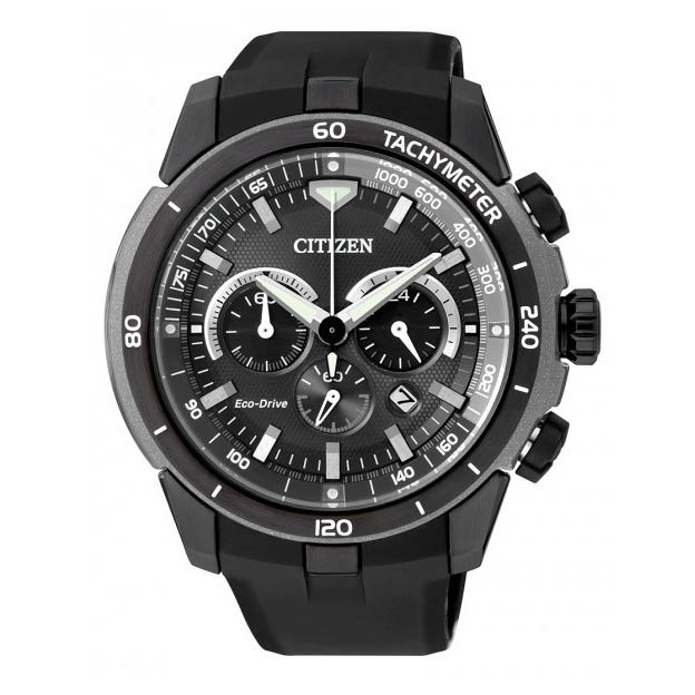 CITIZEN CA4157-17E ECO-DRIVE CHRONOGRAPH BLACK DIAL