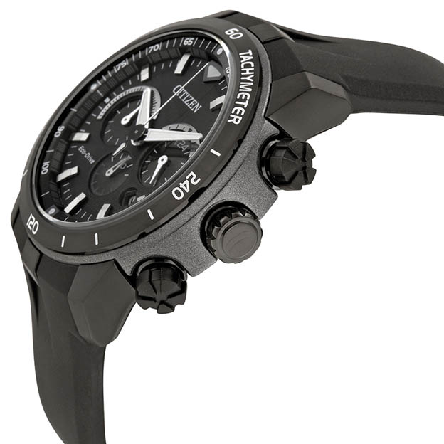 CITIZEN CA4157-17E ECO-DRIVE CHRONOGRAPH BLACK DIAL - Image 2