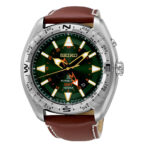 SEIKO PROSPEX SUN051P1 Land Kinetic GMT Leather Strap