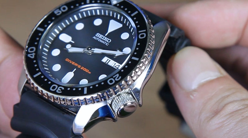 SEIKO DIVERS SKX007K1 AUTOMATIC BLACK DIAL RUBBER BAND - Image 7