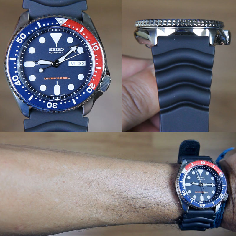 SEIKO DIVERS SKX009K1 AUTOMATIC BLUE DIAL RUBBER BAND - Image 2
