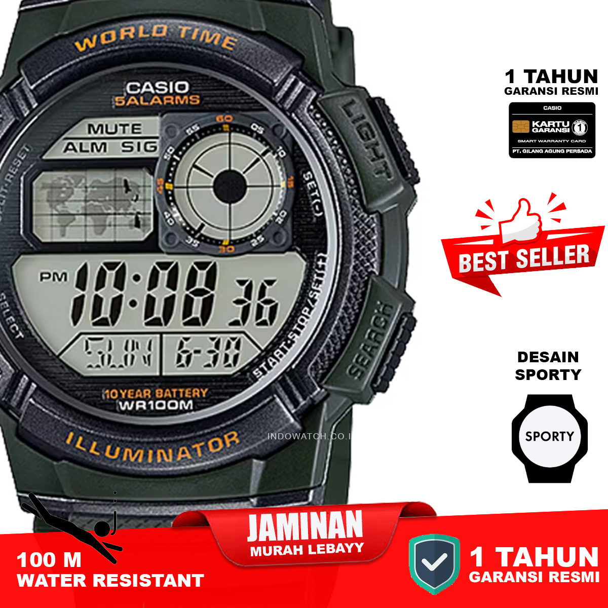 Casio Standard AE-1000W-3AV - Image 2
