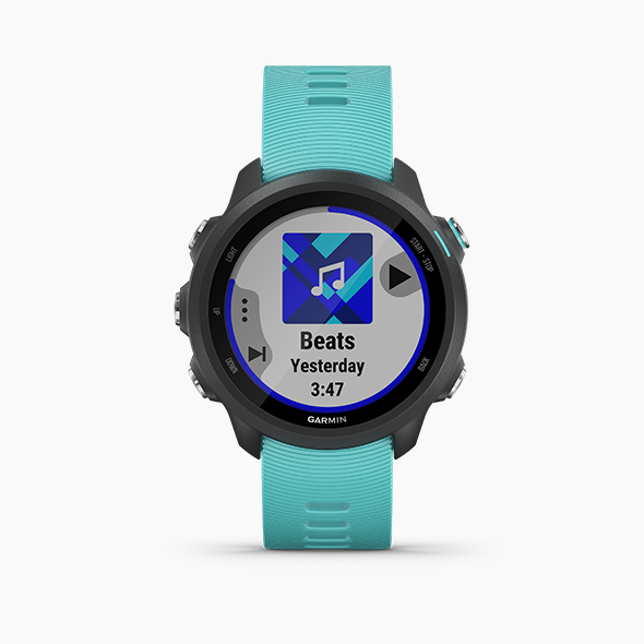 Garmin Forerunner 245 Music - Black/Aqua - Image 2