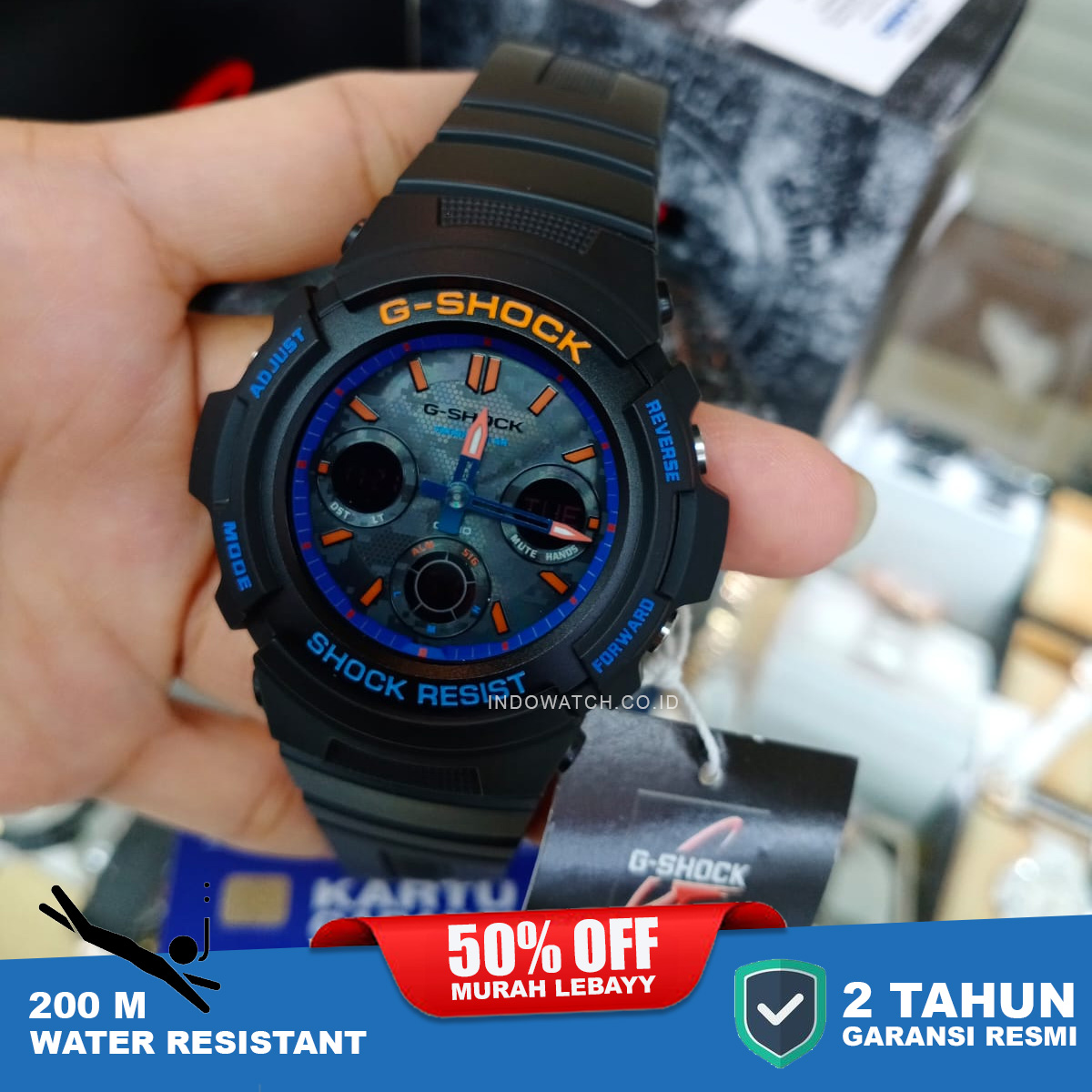Casio G-Shock TOUGH SOLAR AWR-M100SCT-1A - Image 2