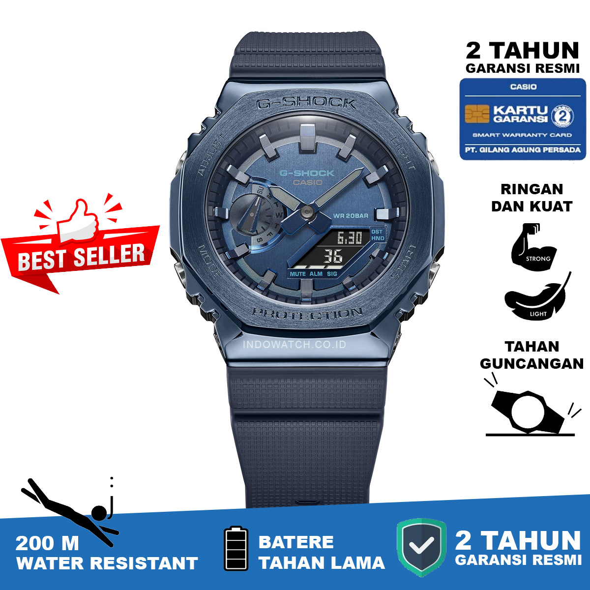 CASIO G-SHOCK GM-2100N-2A METAL BEZEL