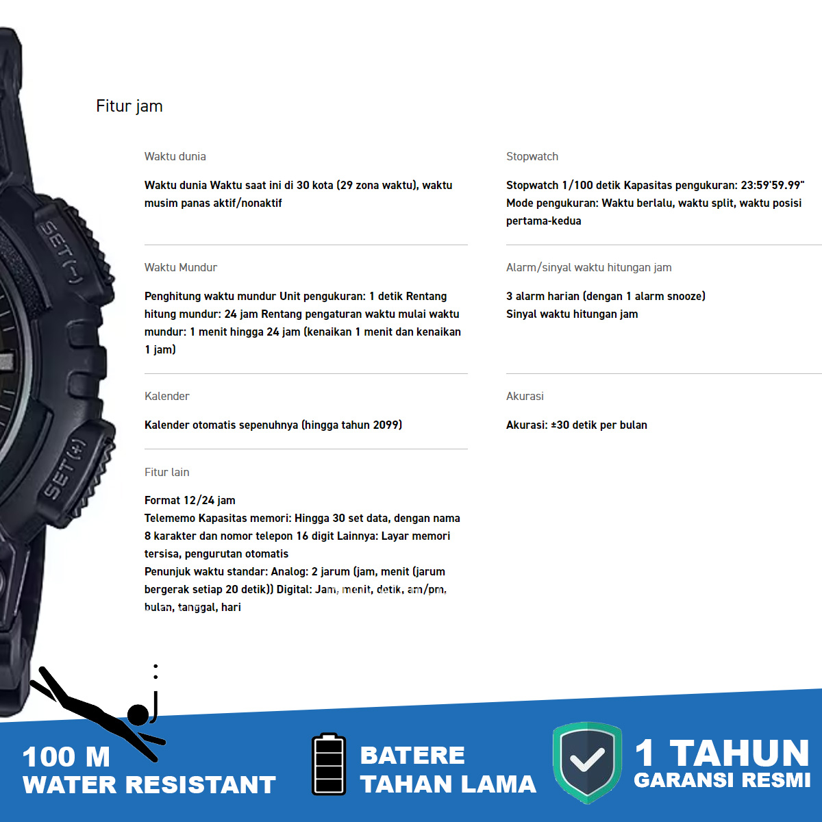 Casio Standard AEQ-110W-3AV - Image 3