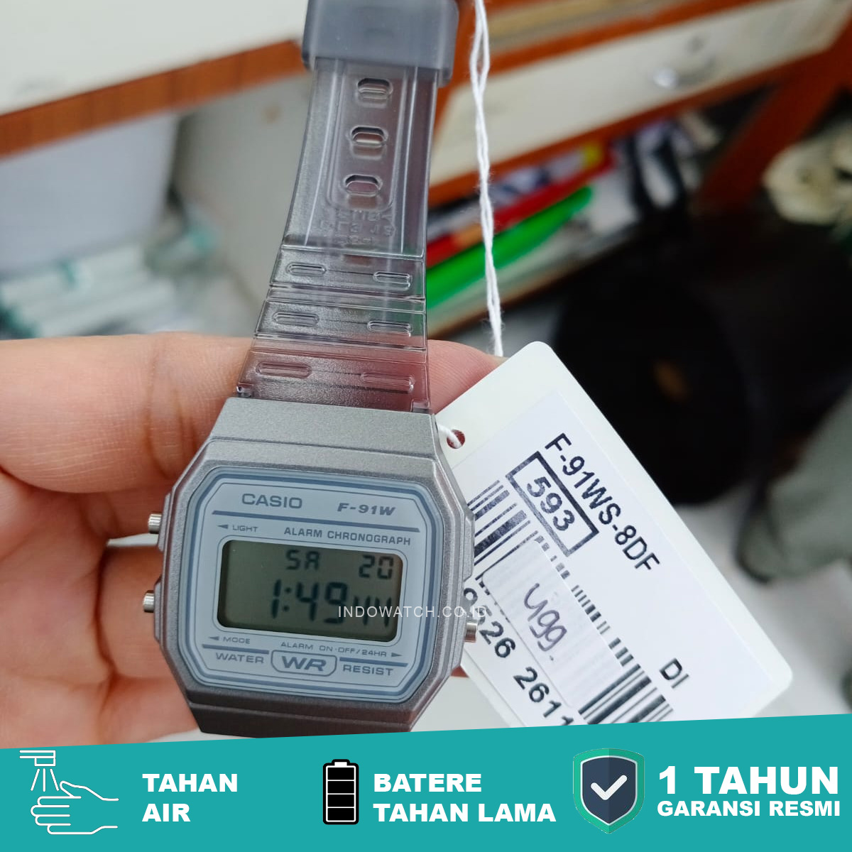 Casio Standard F-91WS-8 Full Digital - Image 3