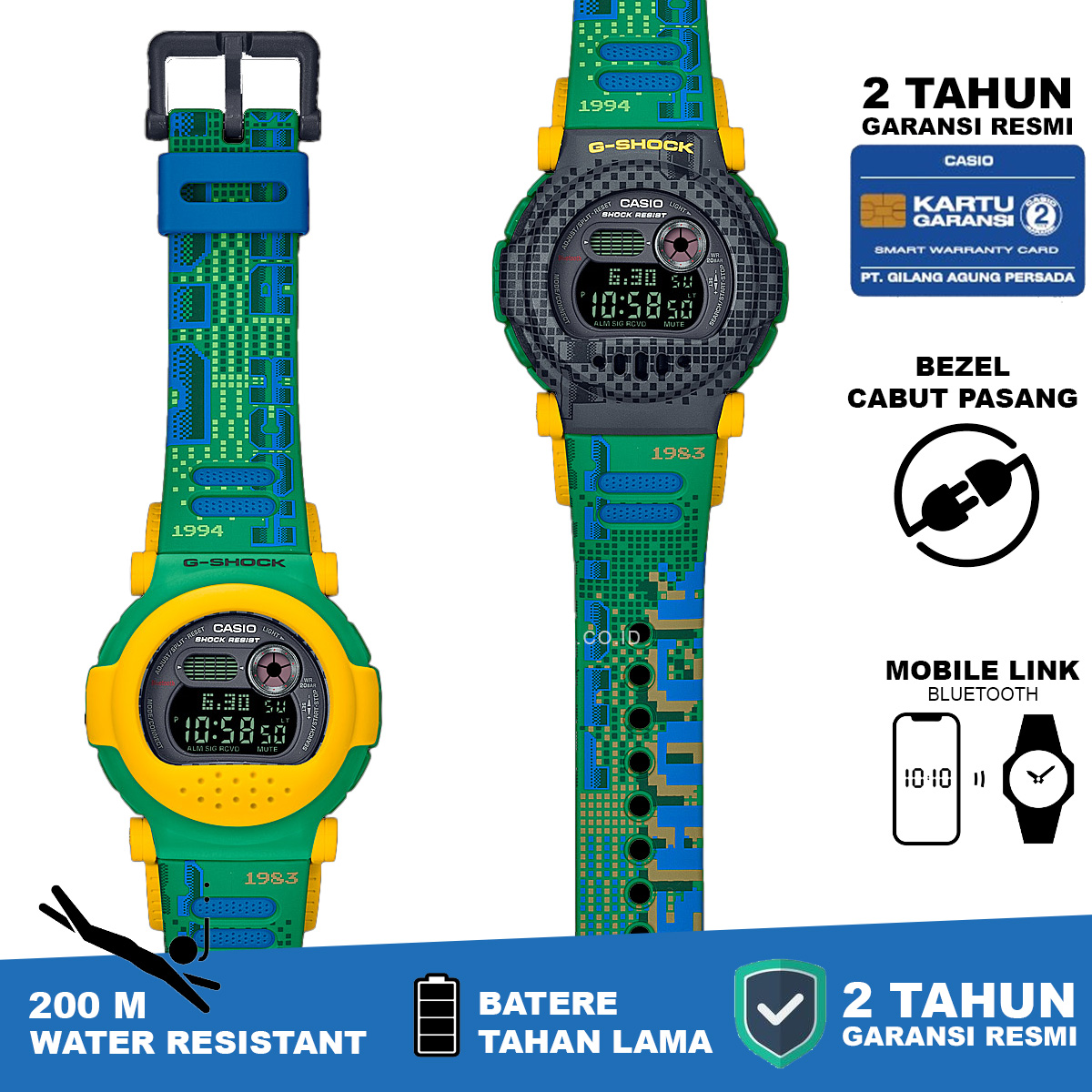 Casio G-Shock G-B001RG-3 jam tangan bluetooth mobile link - Image 3