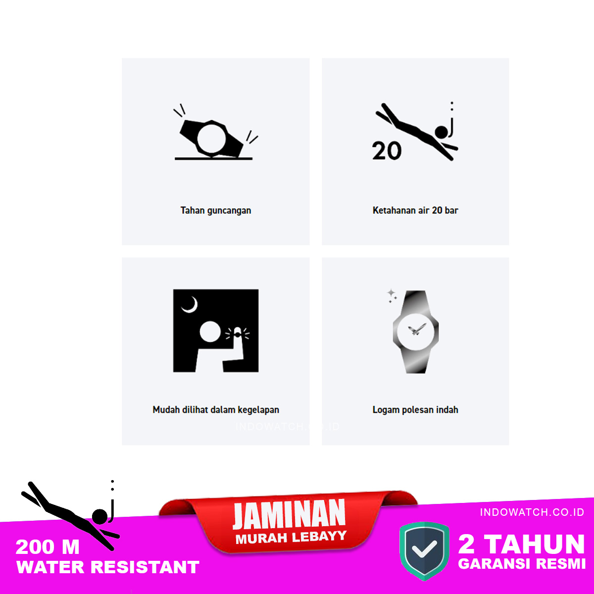 Casio G-Shock GM-S5600PG-1 jam tangan wanita - Image 7