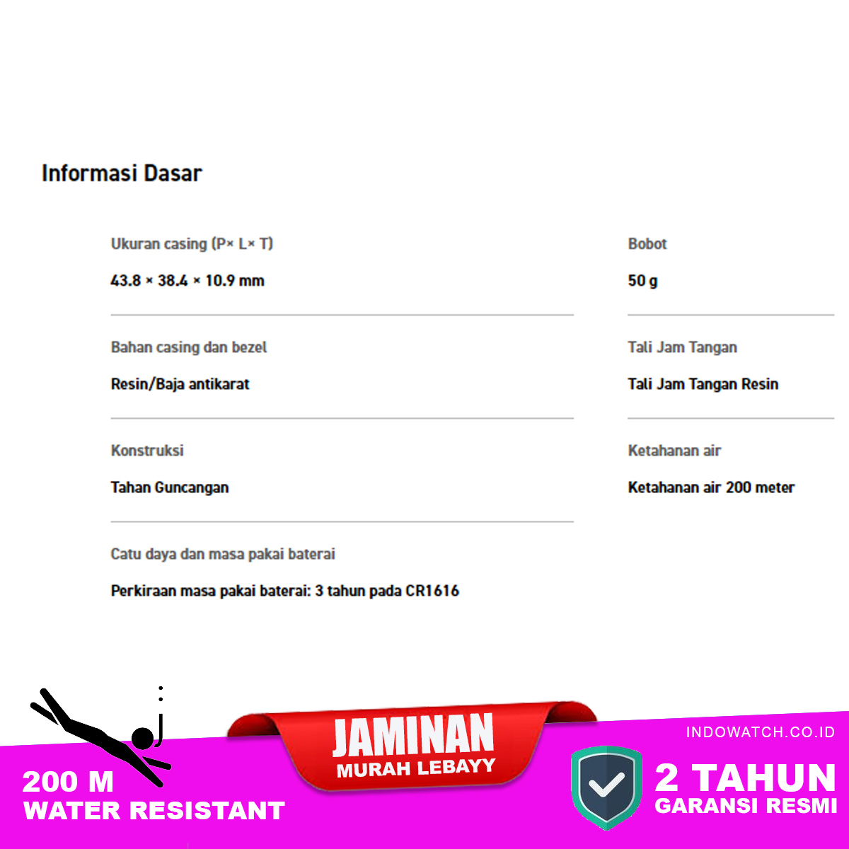 Casio G-Shock GM-S5600PG-1 jam tangan wanita - Image 6