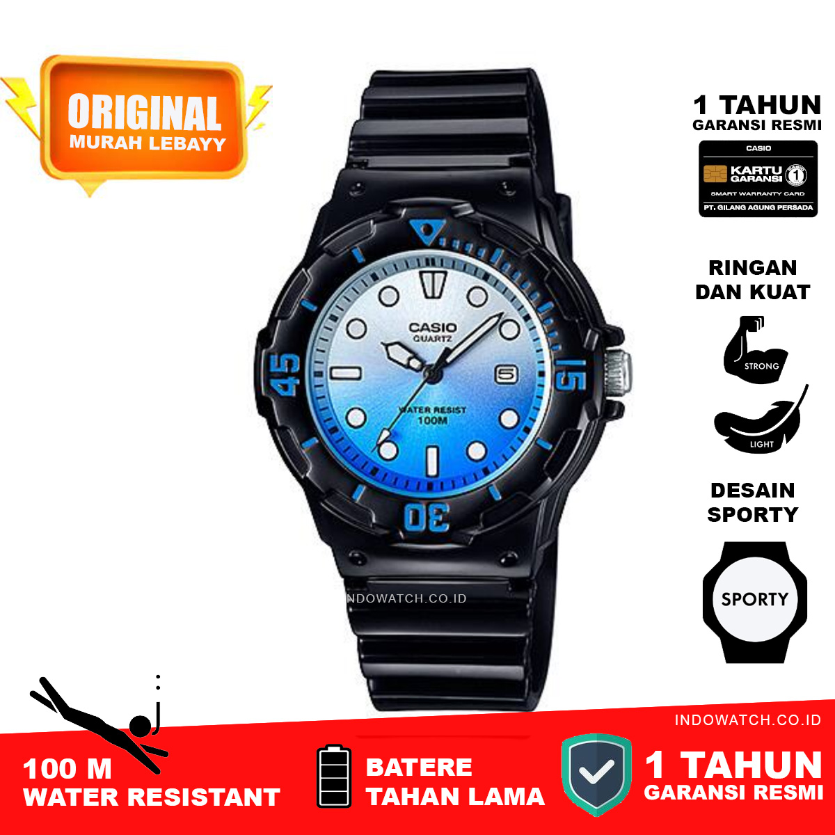 Casio LRW-200H-2EV jam tangan full analog