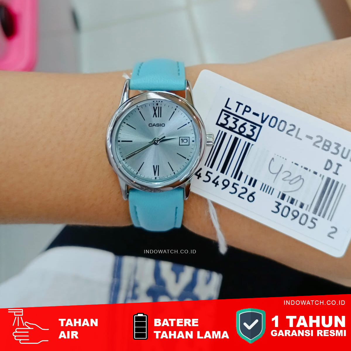 Casio LTP-V002L-2B3 jam tangan Full Analog - Image 3