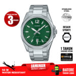 Casio Standard MTP-E725D-3AV Full Stainless Steel