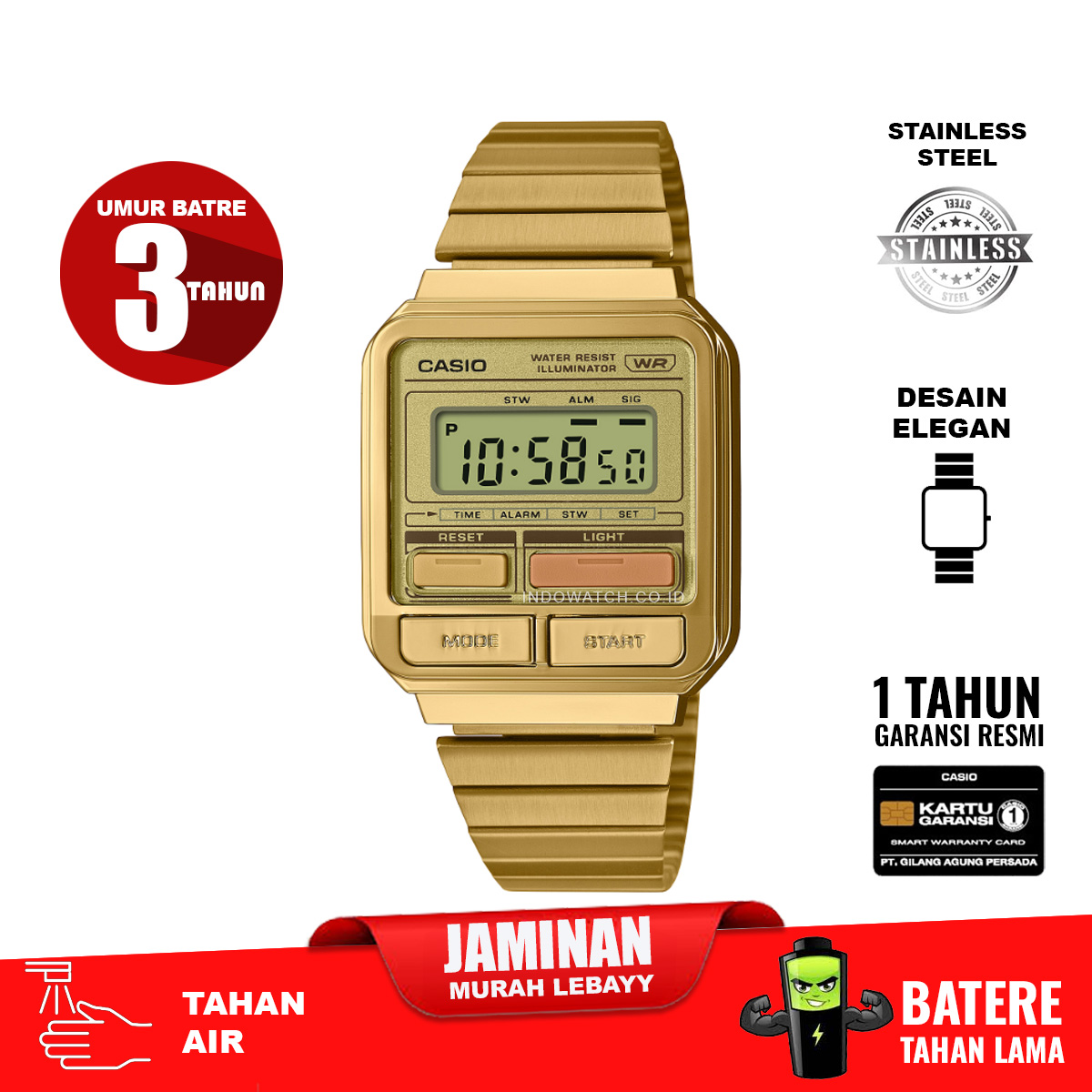 Casio A120WEG-9A full digital