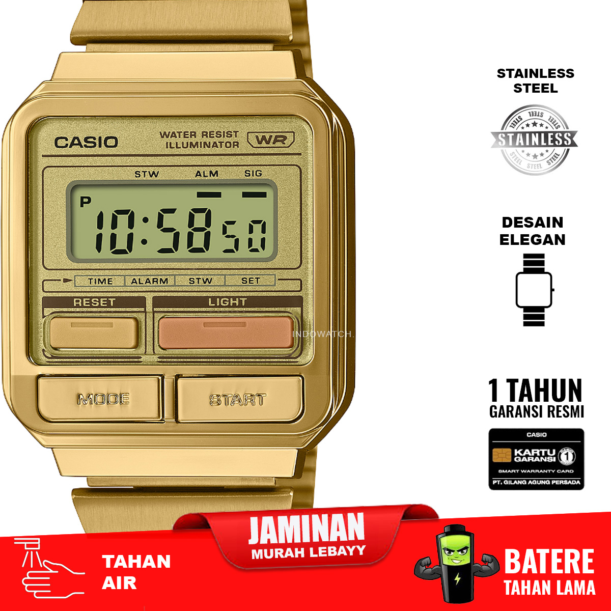 Casio A120WEG-9A full digital - Image 2