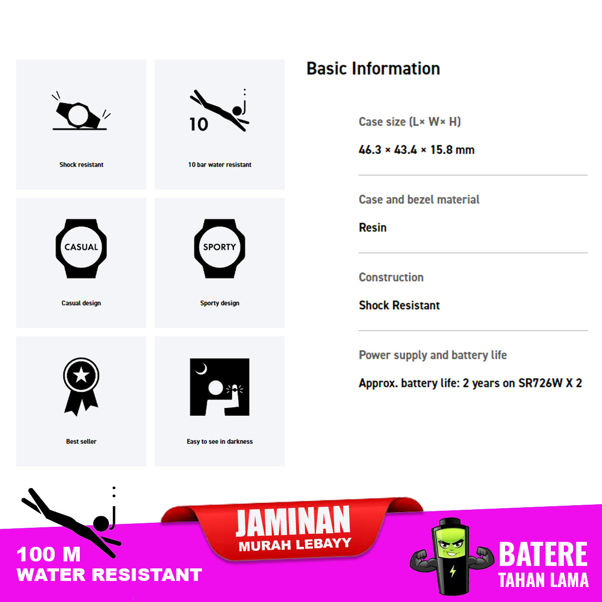 Casio Baby-G BA-110XRG-1A - Image 5