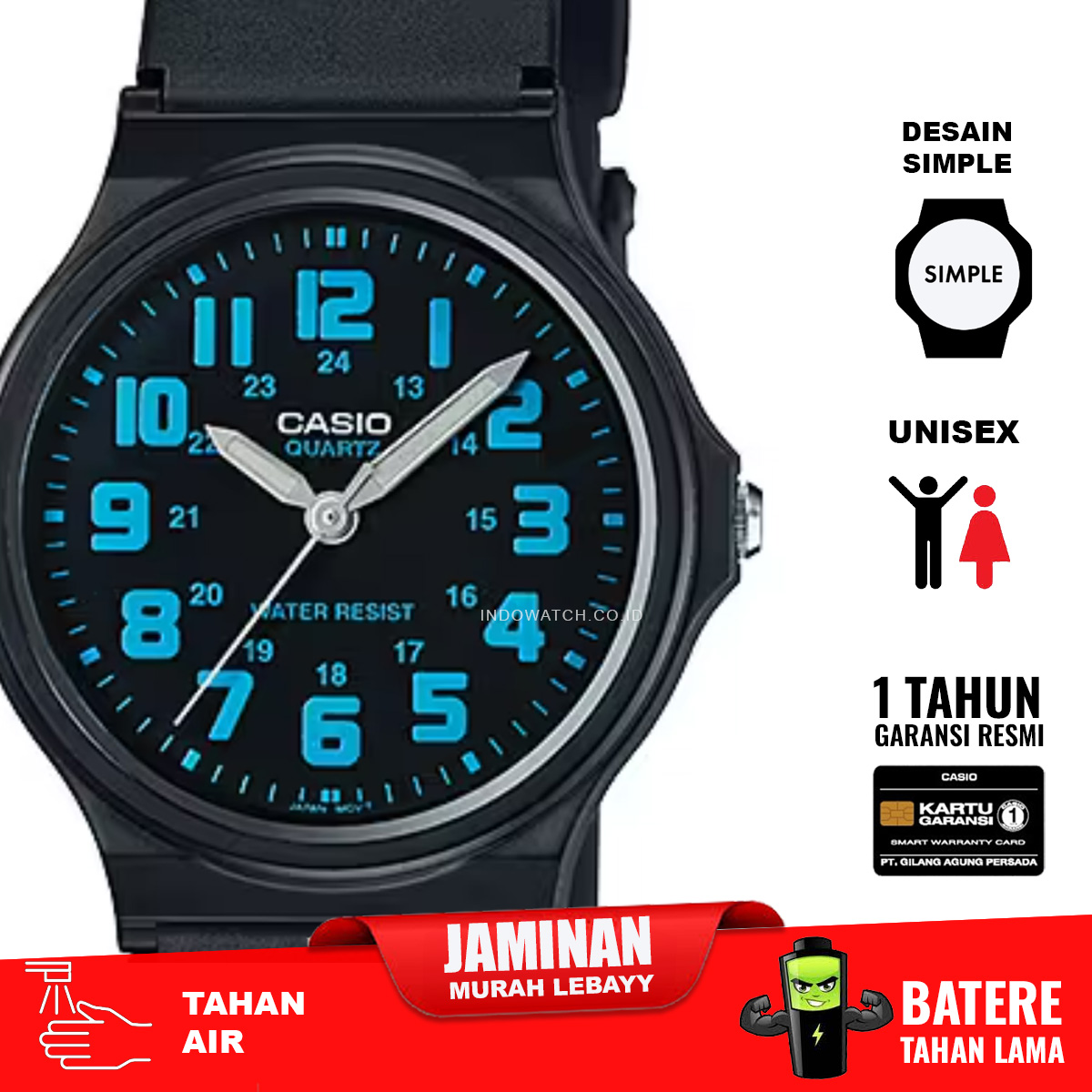 Casio MQ-71-2B jam tangan full analog - Image 2