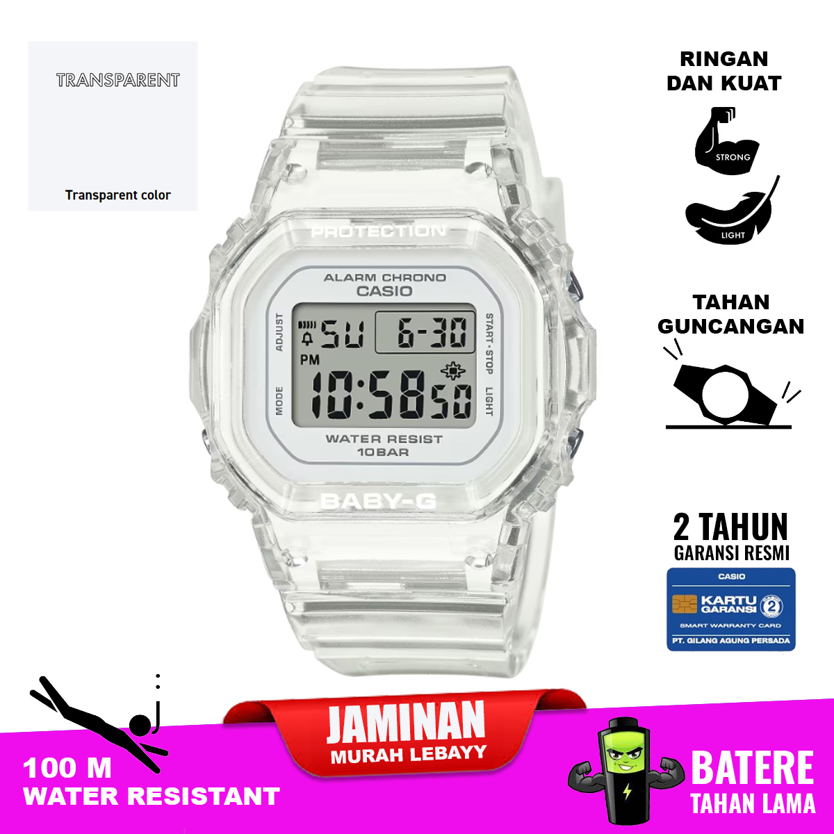 Casio Baby-G BGD-565US-7 jam tangan wanita