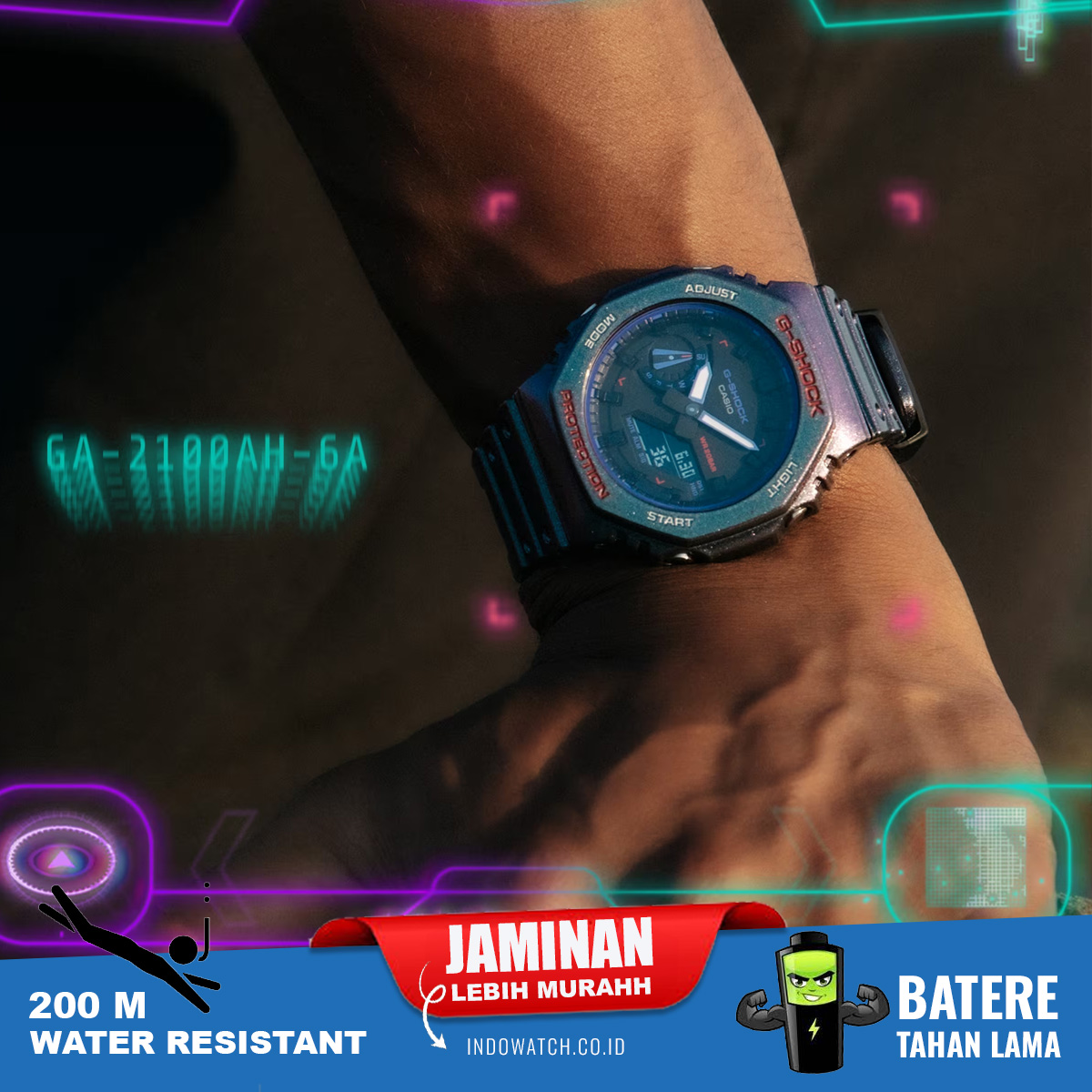 Casio G-Shock GA-2100AH-6A - Image 4