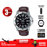 Casio MTP-VD01L-1BV jam pria tali kulit