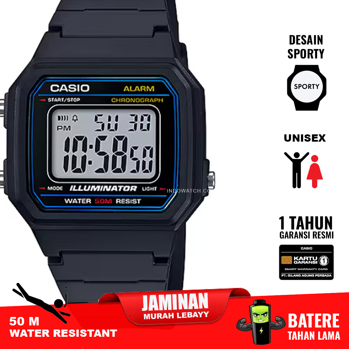 Casio Standard W-217HM-1AV - Image 3