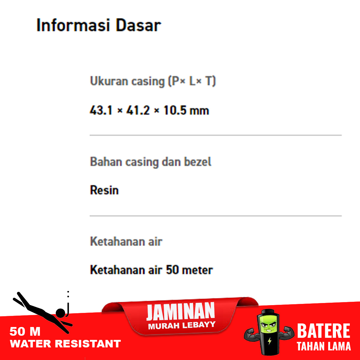 Casio Standard W-217HM-1AV - Image 5