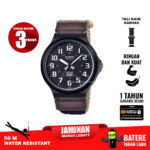 Casio MW-240B-5BV tali kanvas original garansi resmi